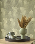 201297447 Yuto Vert Eucalyptus Vegetals Wallpaper by Casadeco