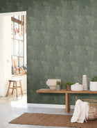 201297808 Yuto Vert Emeraude Vegetals Wallpaper by Casadeco