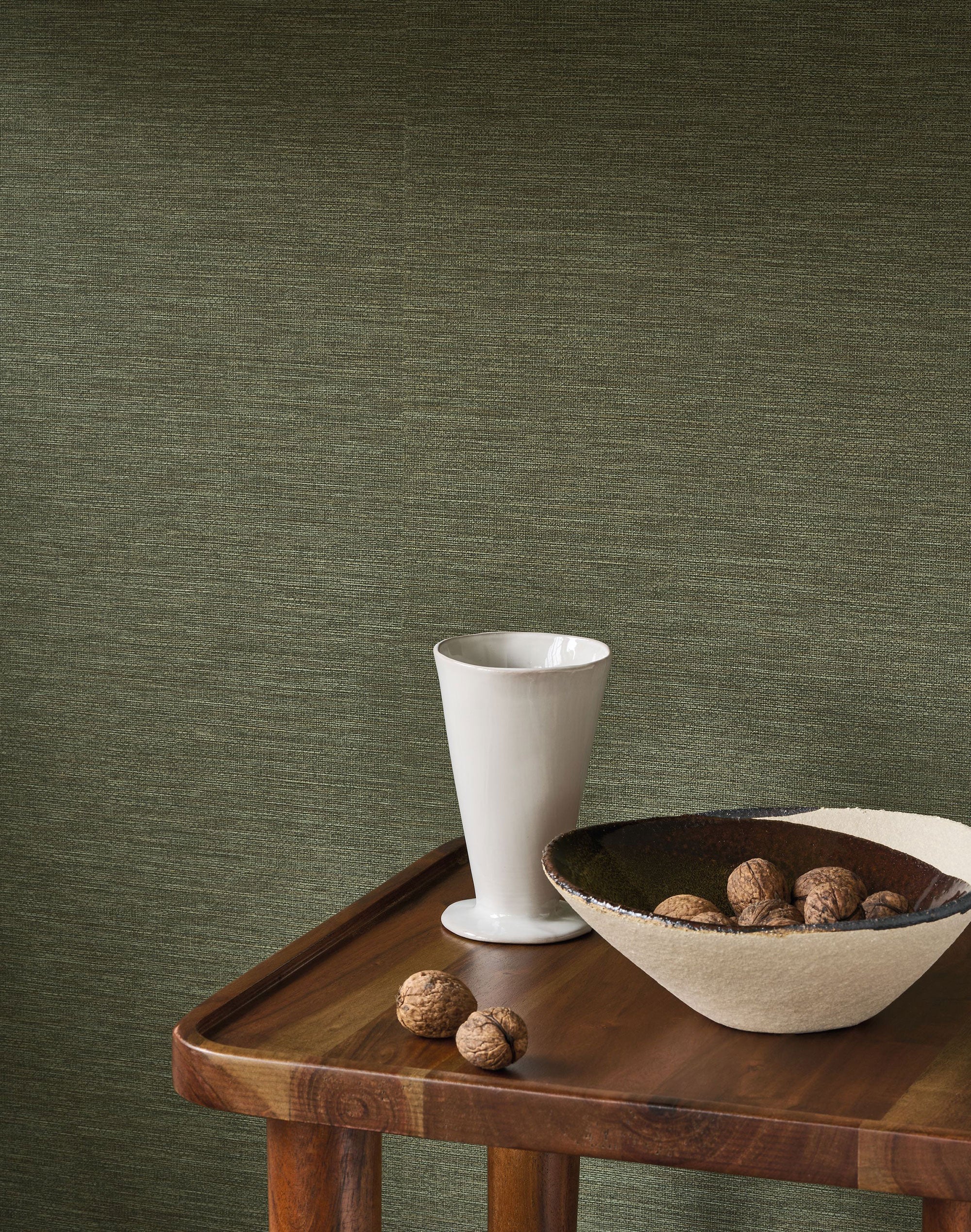 201307997 Boaco Vert Taïga Vegetals Wallpaper by Casadeco