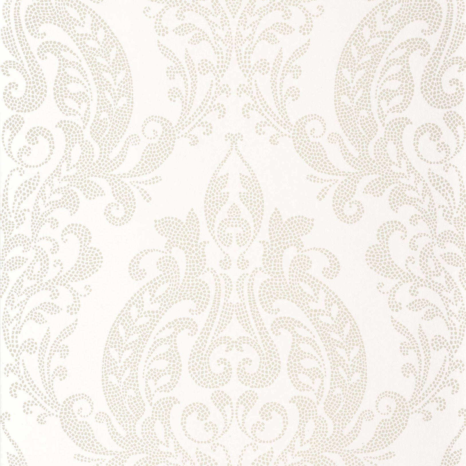 201990190 Quintessence Blanc Antique Wallpaper by Casadeco
