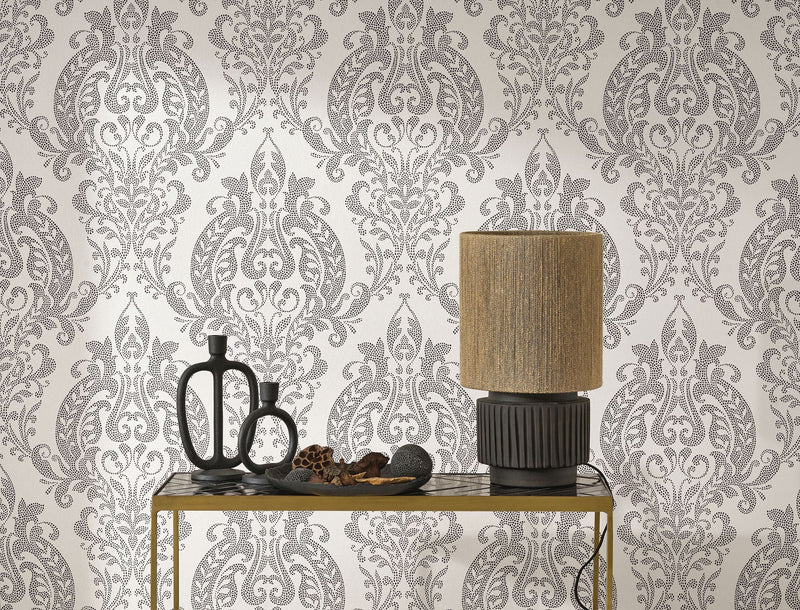 201991973 Quintessence Beige Parchemin Wallpaper by Casadeco