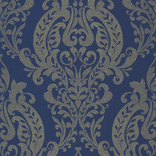 201996982 Quintessence Bleu De Prusse Wallpaper by Casadeco