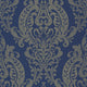 Quintessence Bleu De Prusse Elixir Wallpaper by Casadeco