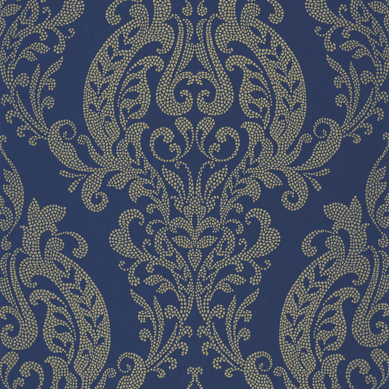 201996982 Quintessence Bleu De Prusse Wallpaper by Casadeco