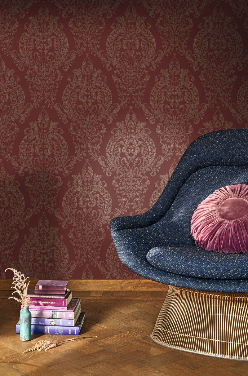 201998888 Quintessence Rouge Opera Wallpaper by Casadeco