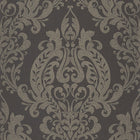 201999710 Quintessence Noir Fusain Wallpaper by Casadeco