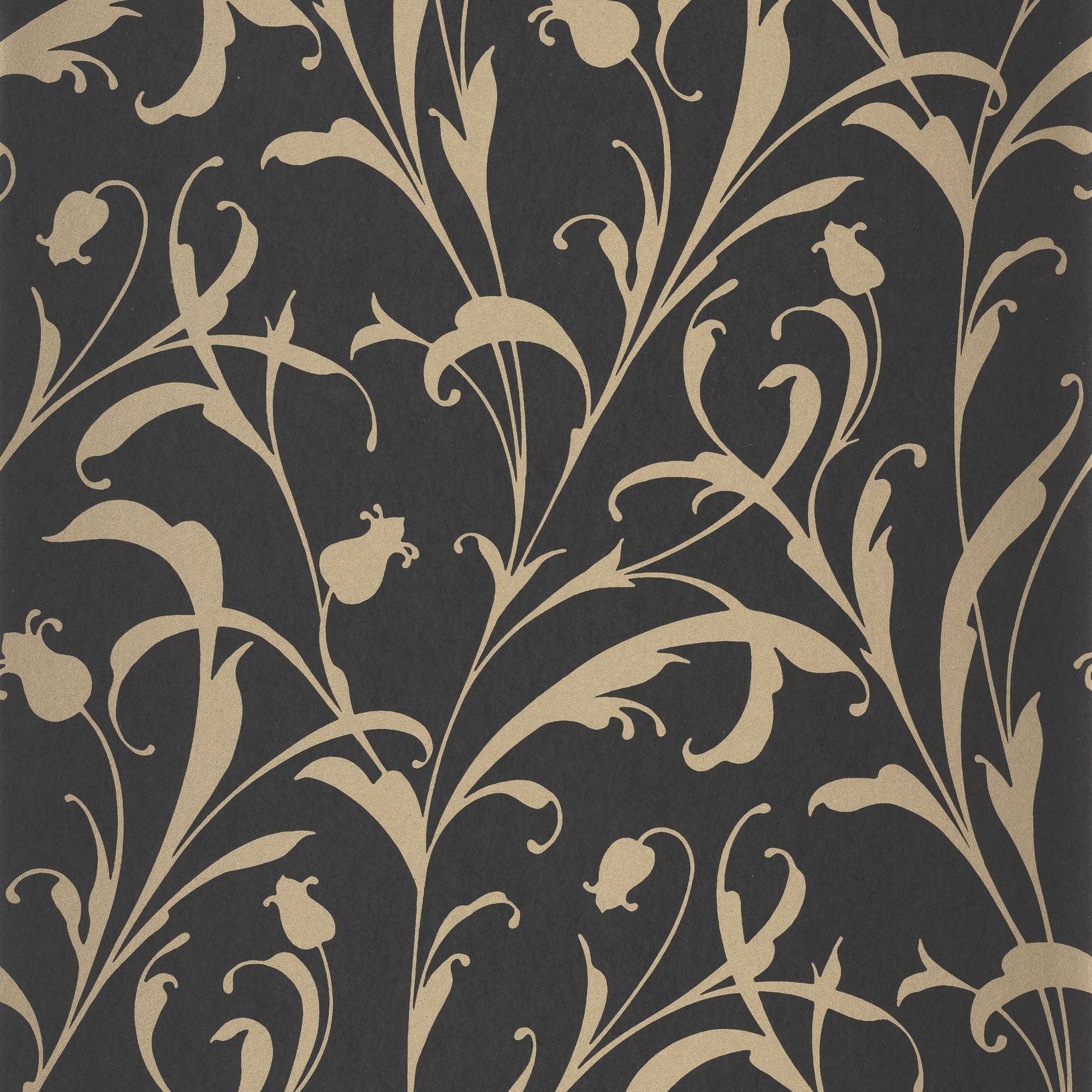 202009277 Opaline Noir Fusain Wallpaper by Casadeco