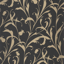 202009277 Opaline Noir Fusain Wallpaper by Casadeco