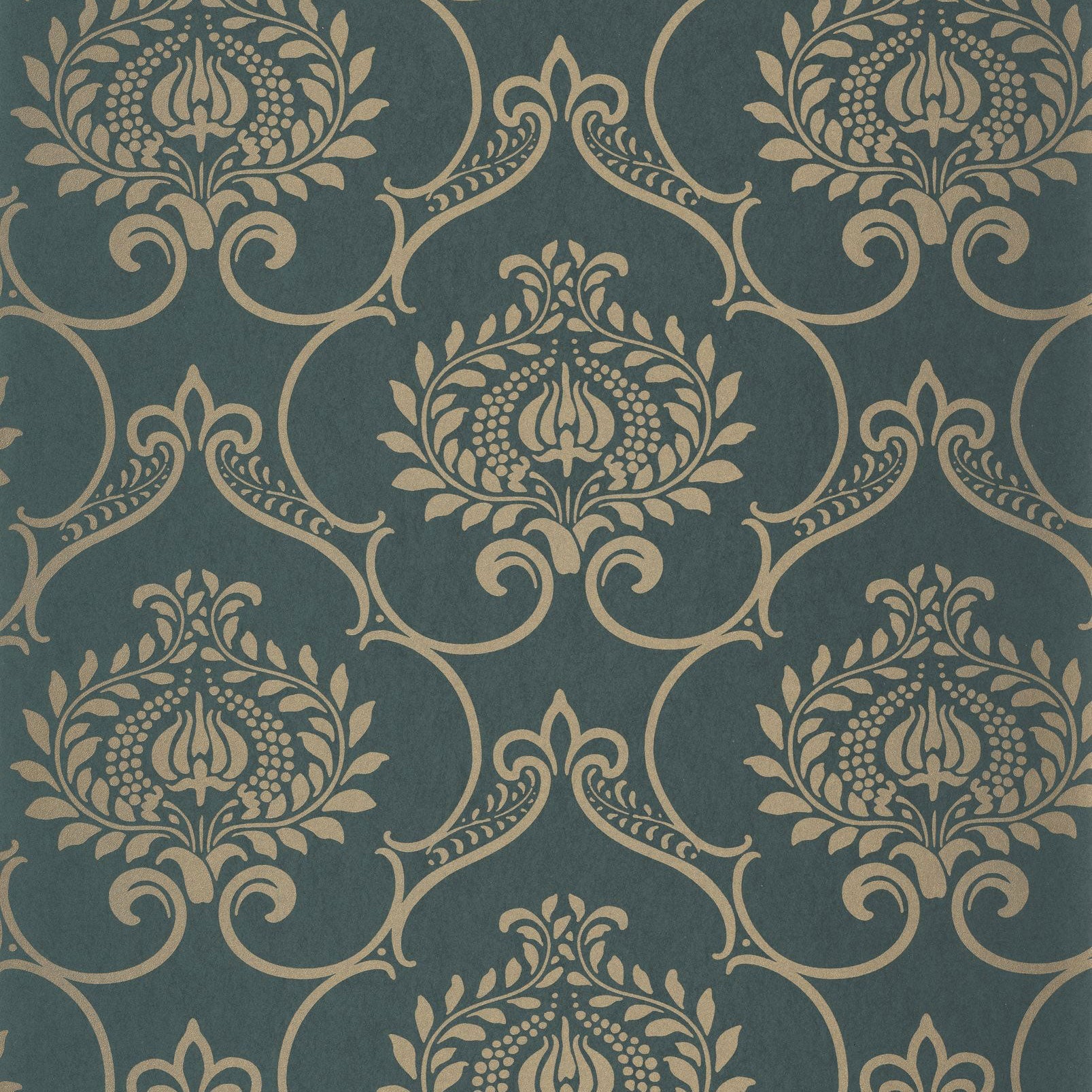 202017900 Panache Vert Empire Wallpaper by Casadeco