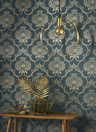 202017900 Panache Vert Empire Wallpaper by Casadeco