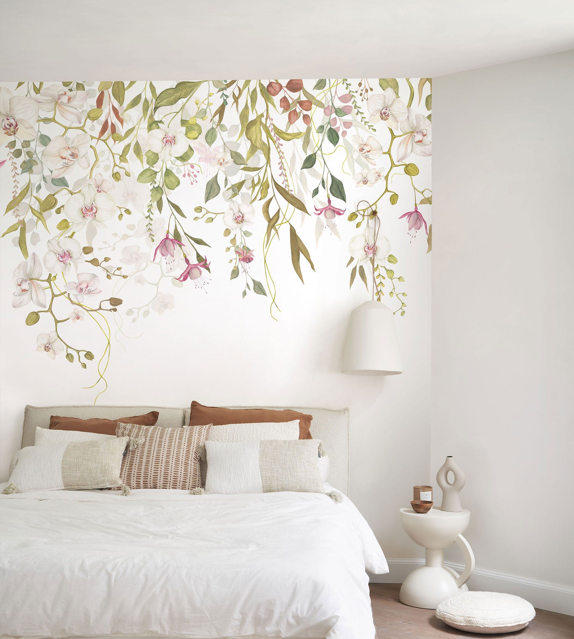 Orchidees En Vol Rose Petale Wonderwalls 3 Mural by Casadeco (300x280cm)