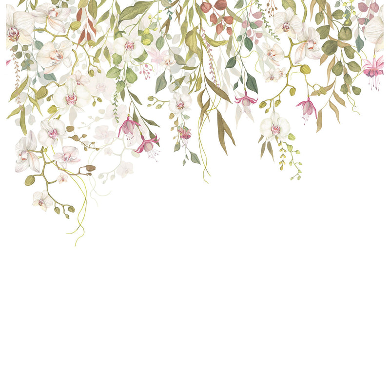 Orchidees En Vol Rose Petale Wonderwalls 3 Mural by Casadeco (300x310cm)