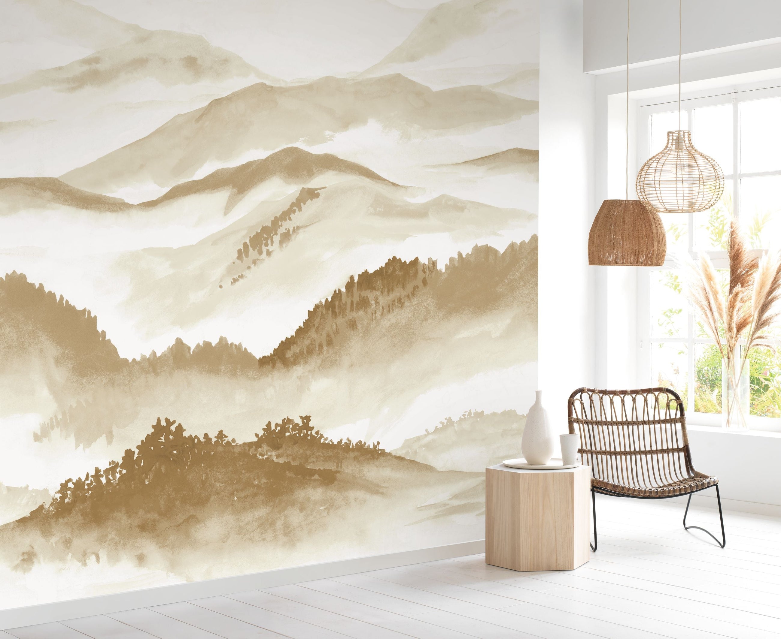 Echo Des Vallees Sepia Wonderwalls 3 Mural by Casadeco (200x250cm)