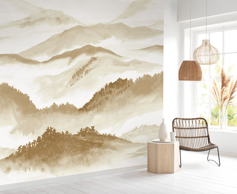 Echo Des Vallees Sepia Wonderwalls 3 Mural by Casadeco (200x250cm)
