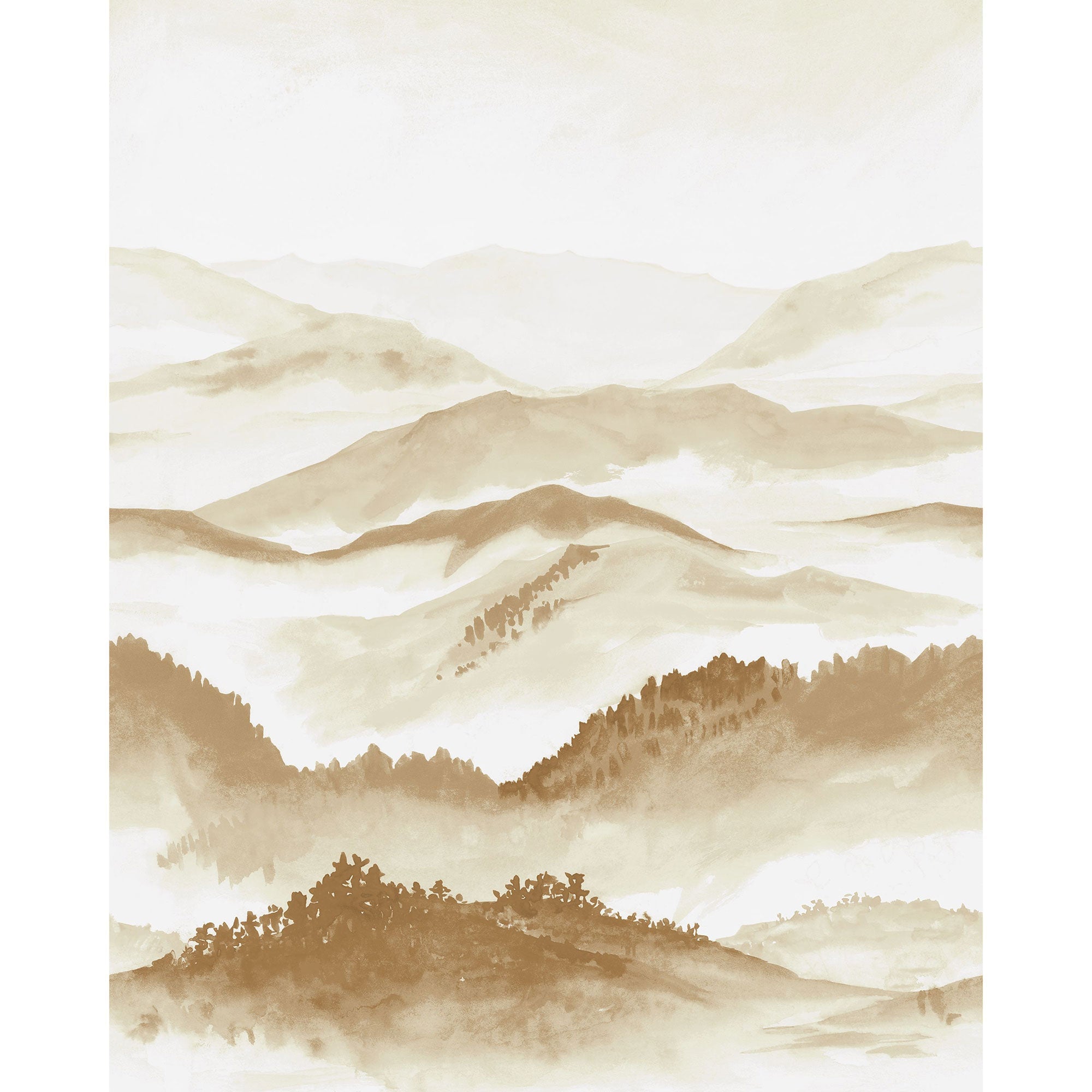 Echo Des Vallees Sepia Wonderwalls 3 Mural by Casadeco (200x250cm)