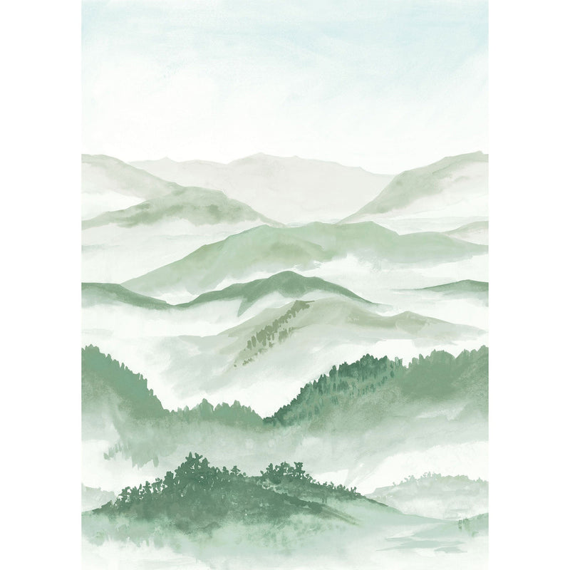Echo Des Vallees Vert Canopee Wonderwalls 3 Mural by Casadeco (200x280cm)