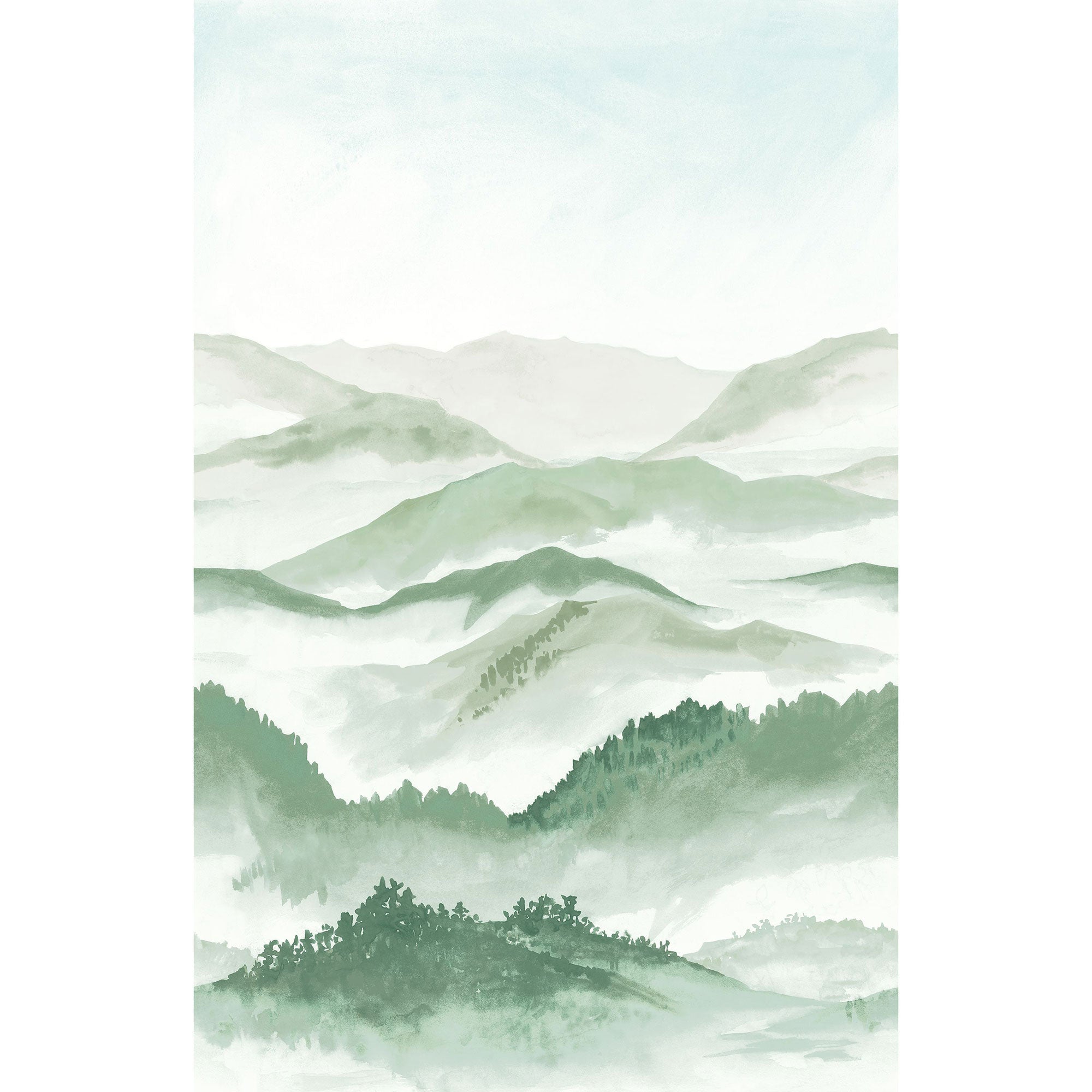 Echo Des Vallees Vert Canopee Wonderwalls 3 Mural by Casadeco (200x310cm)