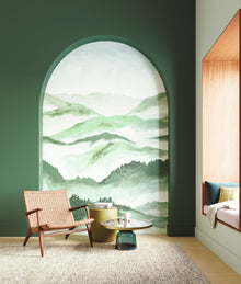 Echo Des Vallees Vert Canopee Wonderwalls 3 Mural by Casadeco (200x250cm)