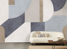 Empire Des Formes Bleu Orage Wonderwalls 3 Mural by Casadeco (400x250cm)
