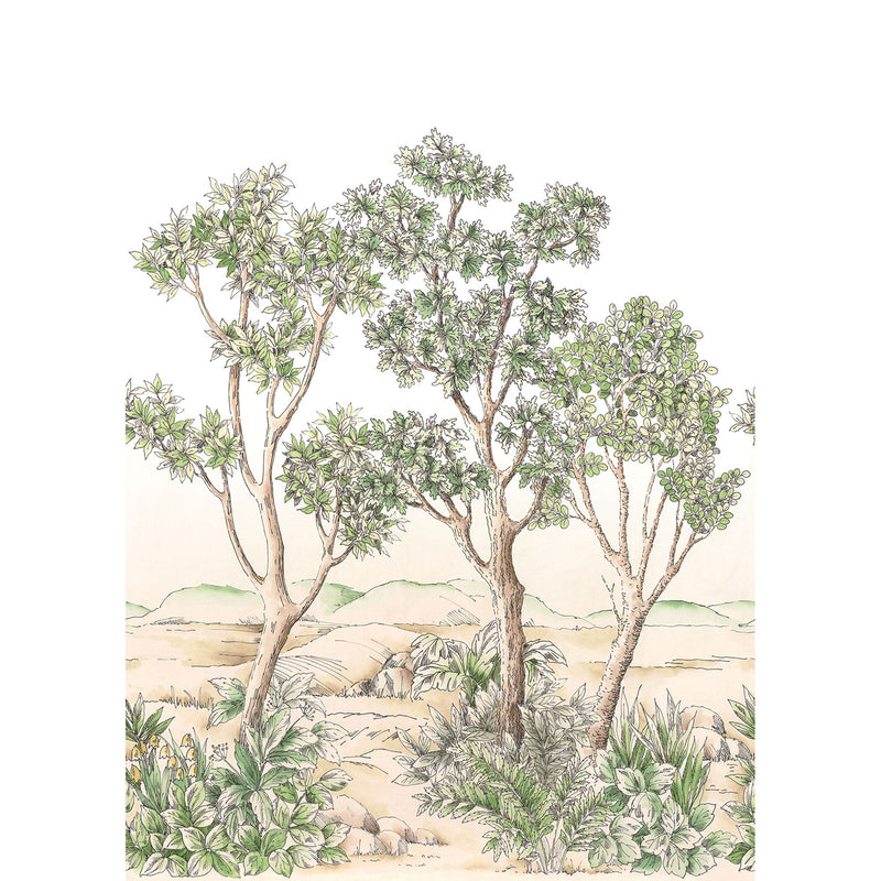 Terre D'Acacias Vert Feuillage Wonderwalls 3 Mural by Casadeco (200x280cm)