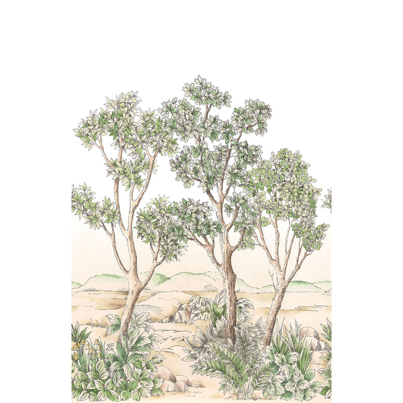 Terre D'Acacias Vert Feuillage Wonderwalls 3 Mural by Casadeco (200x310cm)