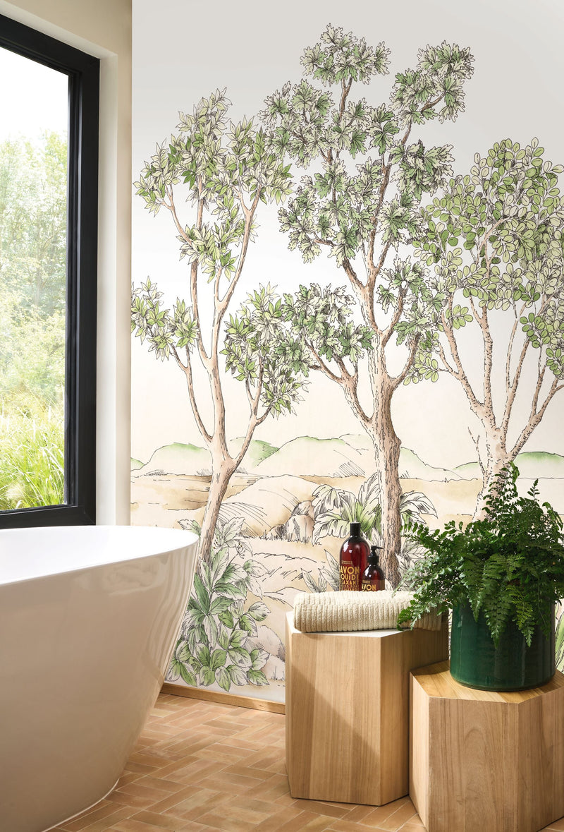 Terre D'Acacias Vert Feuillage Wonderwalls 3 Mural by Casadeco (200x250cm)