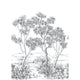 Terre D'Acacias Noir Fusain Wonderwalls 3 Mural by Casadeco (200x280cm)