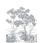 Terre D'Acacias Noir Fusain Wonderwalls 3 Mural by Casadeco (200x280cm)