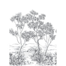 Terre D'Acacias Noir Fusain Wonderwalls 3 Mural by Casadeco (200x280cm)