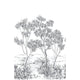 Terre D'Acacias Noir Fusain Wonderwalls 3 Mural by Casadeco (200x310cm)