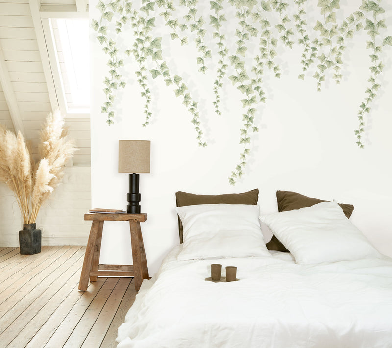 Lierre Suspendu Vert Feuillage Wonderwalls 3 Mural by Casadeco (300x250cm)
