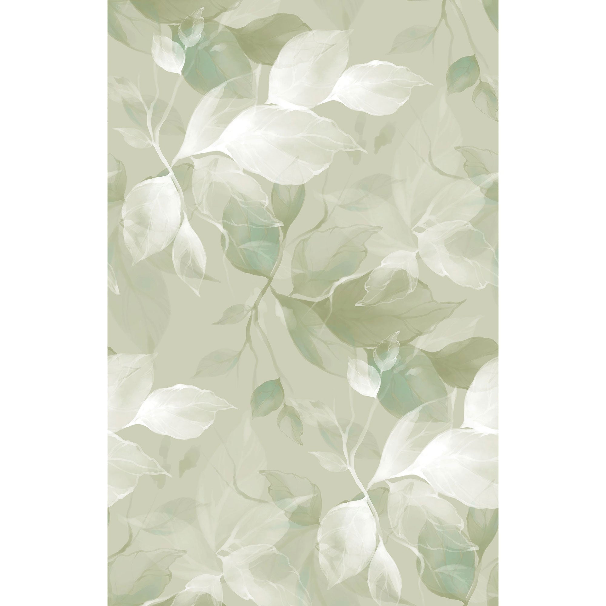 Souffle Vegetal Vert Amande Wonderwalls 3 Mural by Casadeco (200x310cm)