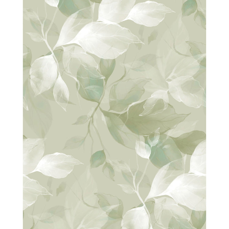 Souffle Vegetal Vert Amande Wonderwalls 3 Mural by Casadeco (200x250cm)