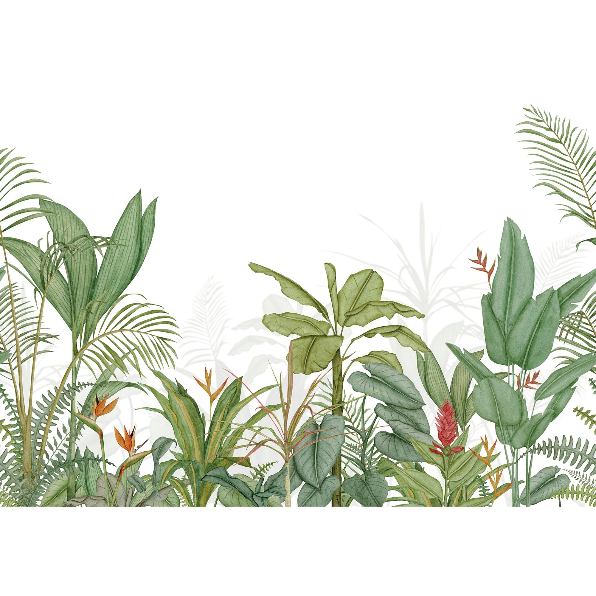 Eden Tropical Vert Palme Wonderwalls 3 Mural by Casadeco (400x280cm)
