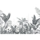 Eden Tropical Noir Fusain Wonderwalls 3 Mural by Casadeco (400x280cm)