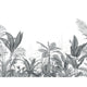 Eden Tropical Noir Fusain Wonderwalls 3 Mural by Casadeco (400x310cm)