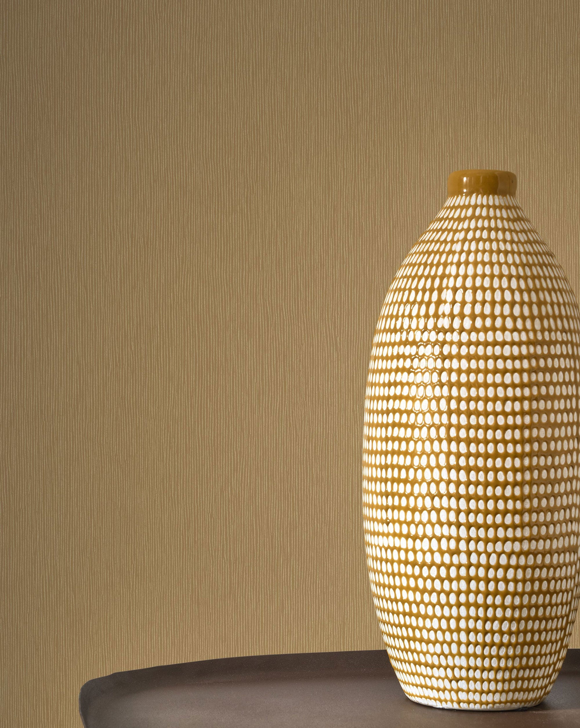 Ocre Hansan Wallpaper by Casadeco