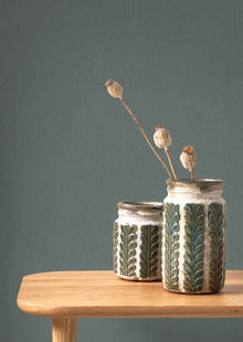 Bleu Orage Hansan Wallpaper by Casadeco