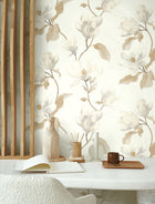 Brume De Magnolia Naturel Le Beau Jardin Wallpaper by Casadeco