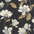 Brume De Magnolia Noir Fusain Le Beau Jardin Wallpaper by Casadeco