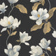 Brume De Magnolia Noir Fusain Le Beau Jardin Wallpaper by Casadeco