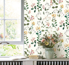 Chèvrefeuille Sauvage Vert Feuille Le Beau Jardin Wallpaper by Casadeco