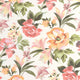 Bouquet D'Été Rose Blush Le Beau Jardin Wallpaper by Casadeco