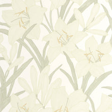 Clair De Lys Vert Amande Le Beau Jardin Wallpaper by Casadeco