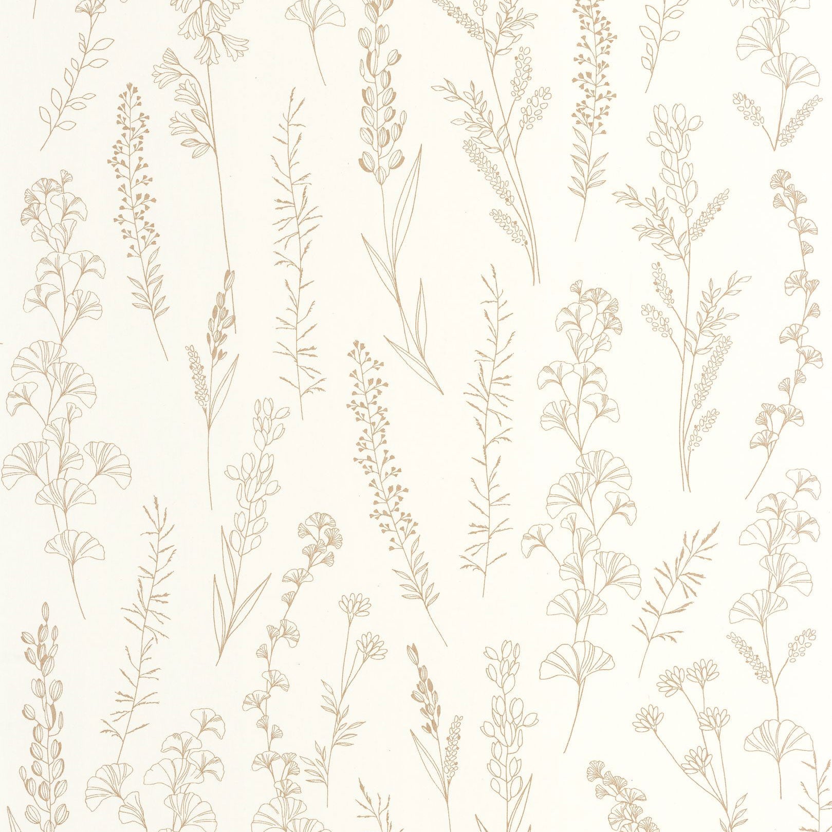 Carnet Botanique Naturel Le Beau Jardin Wallpaper by Casadeco