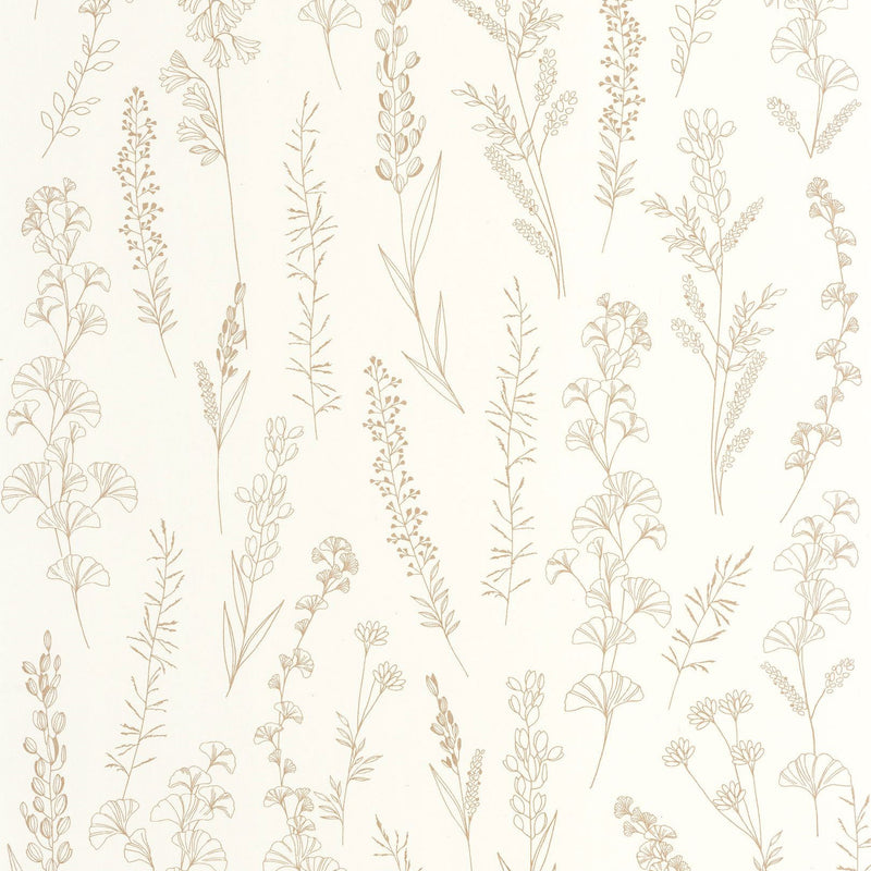 Carnet Botanique Naturel Le Beau Jardin Wallpaper by Casadeco