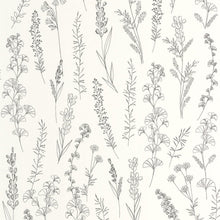 Carnet Botanique Noir Fusain Le Beau Jardin Wallpaper by Casadeco