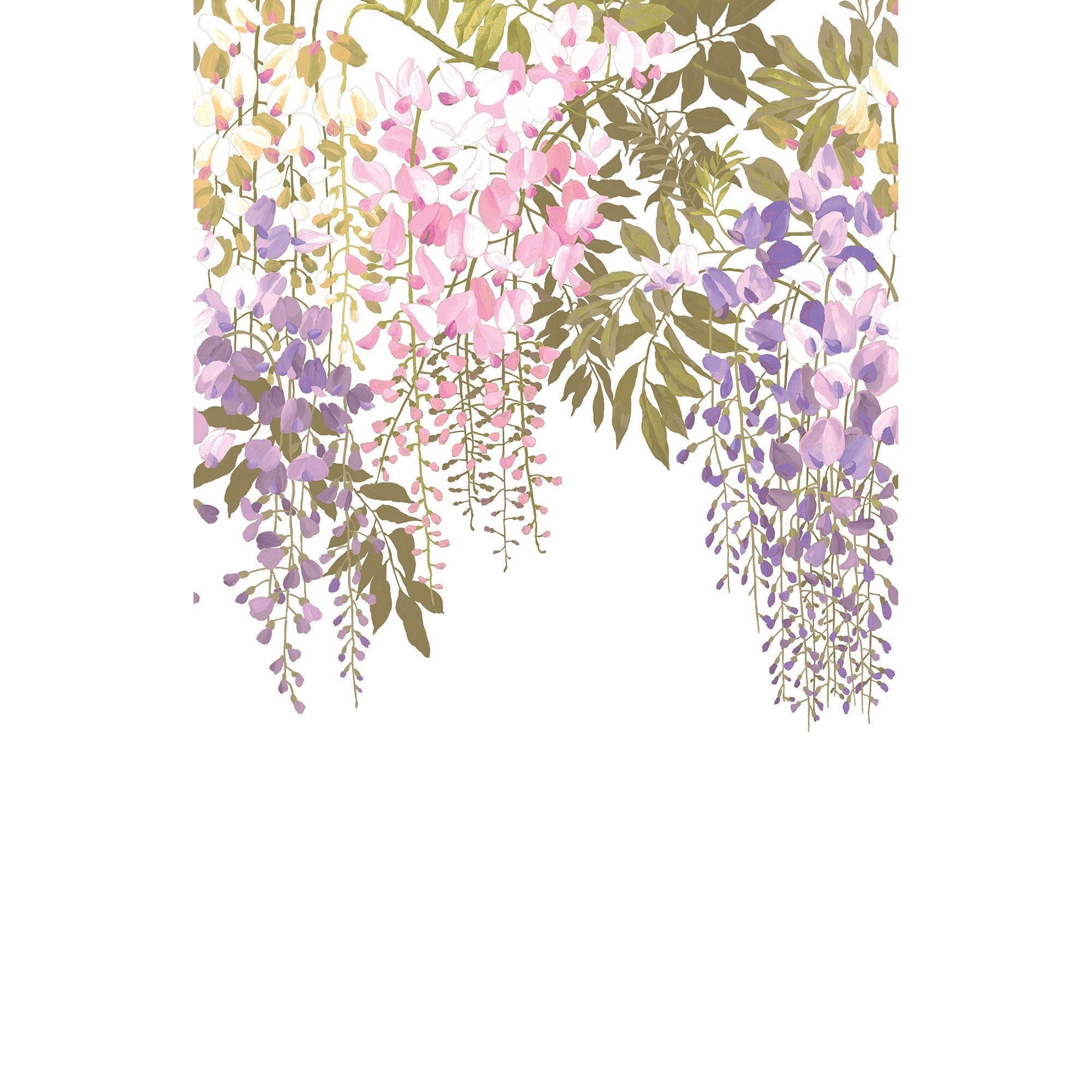 A L'Ombre Des Glycines Parme Le Beau Jardin Mural by Casadeco (200x310cm)