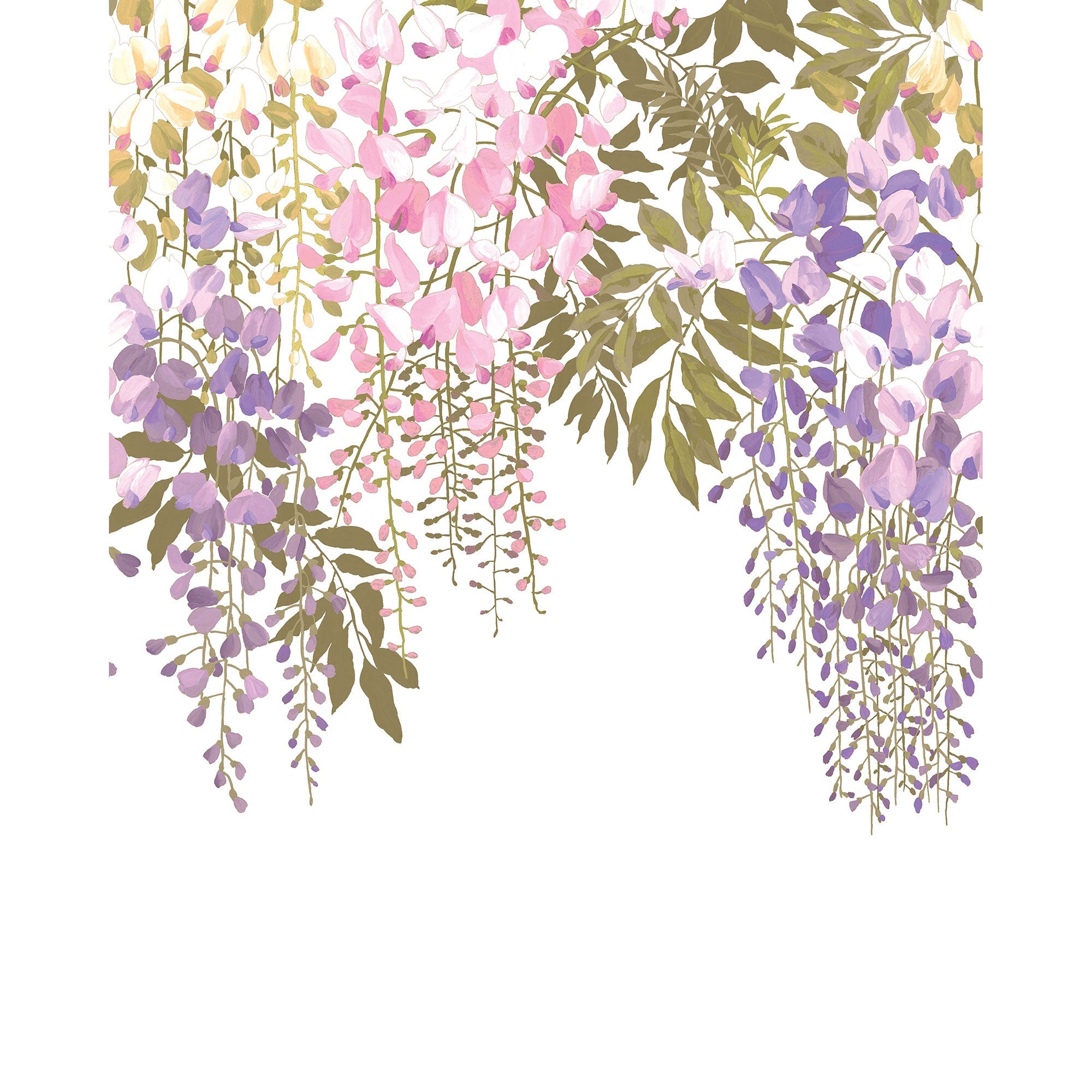 A L'Ombre Des Glycines Parme Le Beau Jardin Mural by Casadeco (200x250cm)