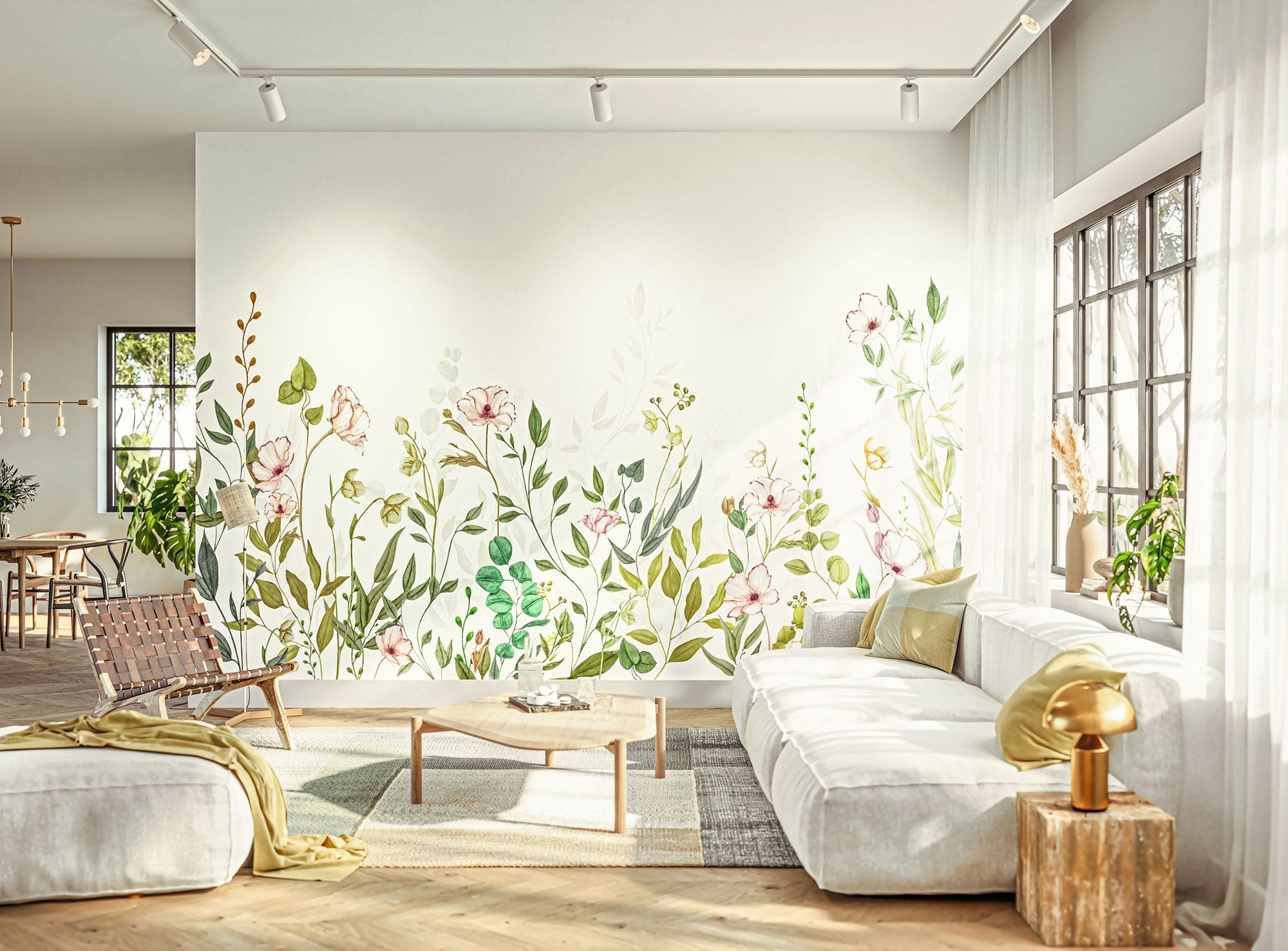 Eclosion Printaniere Vert Feuillage Le Beau Jardin Mural by Casadeco (400x310cm)